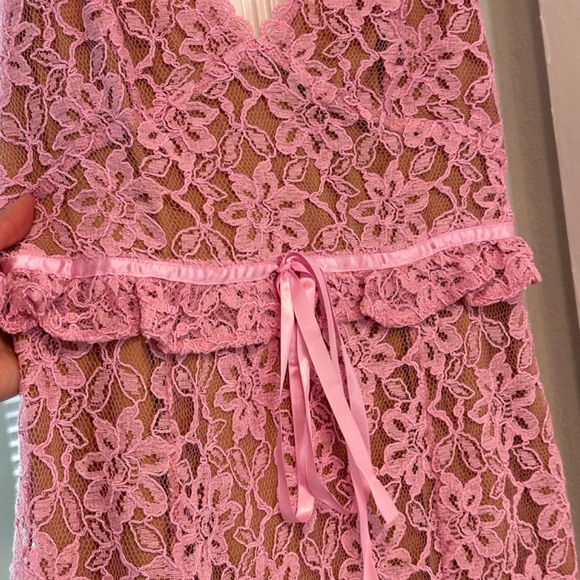 MAJORELLE Pink Lace Midi Dress - Picture 4 of 7